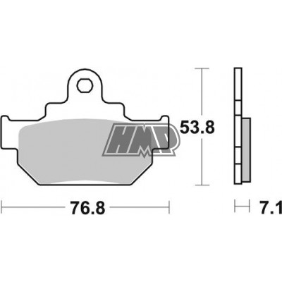 Pastilhas travão SUZUKI GZ MARAUDER / LS / RM 125 / 250 / 500 / S40 BOULEVERD / TU X SUPER CLASSIC / VL INTRUDER / MAICO GM / GP / 581HF - SBS